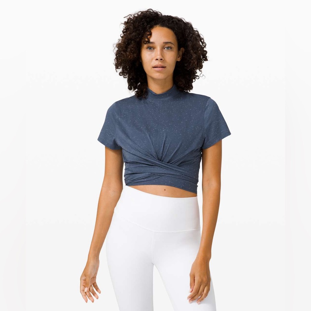 Lululemon Time to Restore Mock Neck Short Sleeve
